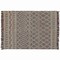 Baxton Studio Heino Modern and Contemporary Ivory and Charcoal Handwoven Wool Area Rug 187-11803-Zoro - alternate 1